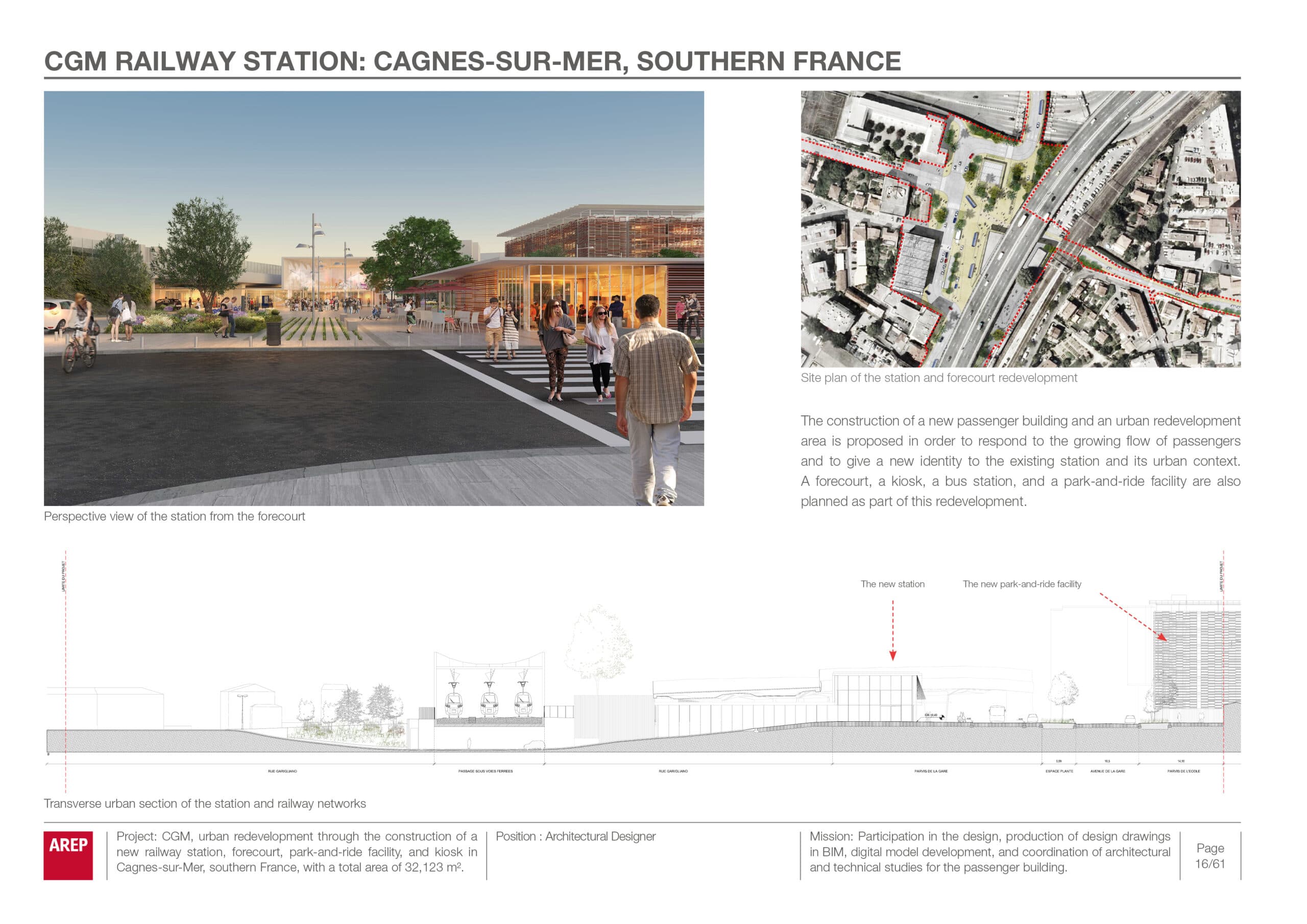 CGM Railway Station Cagnes Sur Mer, France